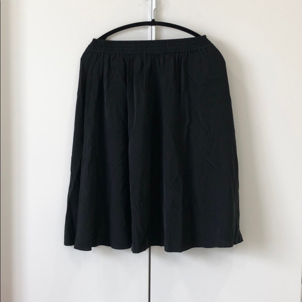 Silk Midi Skirt